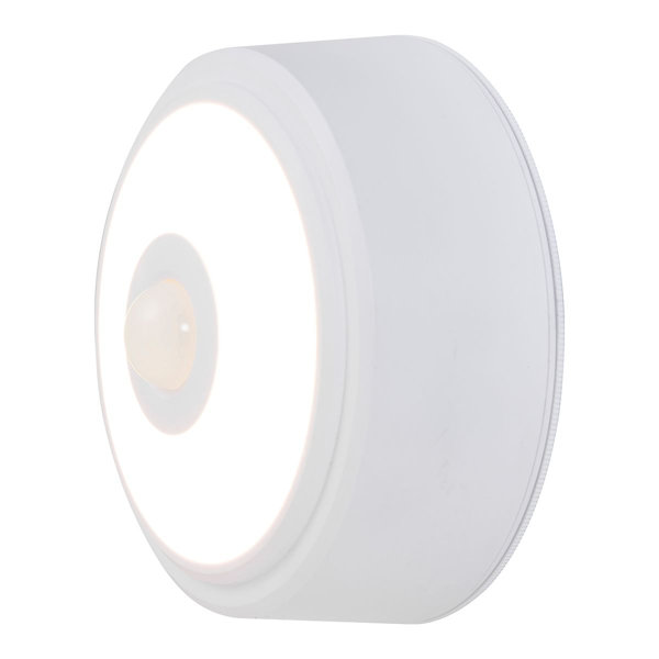 Ebern Designs Energizer Battery Operated Motion Sensing LED Ceiling Light Fixture 100 Lumens